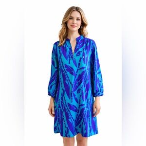 Amanda Uprichard Blue & Purple Silk Dress – Size Small